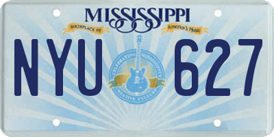 MS license plate NYU627