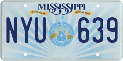 MS license plate NYU639