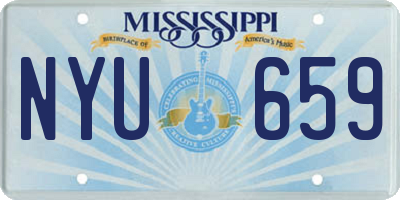 MS license plate NYU659