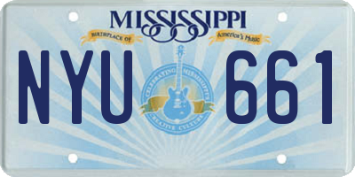 MS license plate NYU661