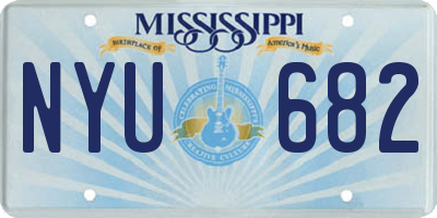 MS license plate NYU682