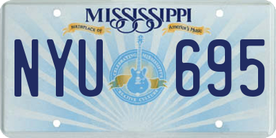 MS license plate NYU695