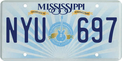 MS license plate NYU697