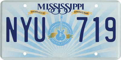 MS license plate NYU719