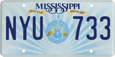 MS license plate NYU733