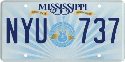 MS license plate NYU737