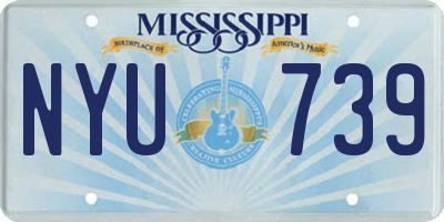 MS license plate NYU739