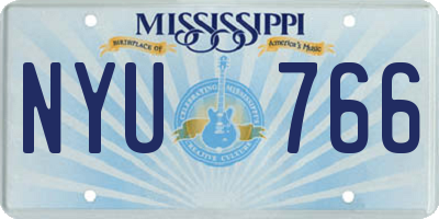MS license plate NYU766
