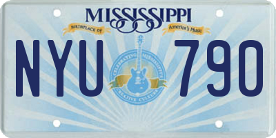 MS license plate NYU790