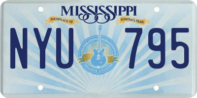 MS license plate NYU795