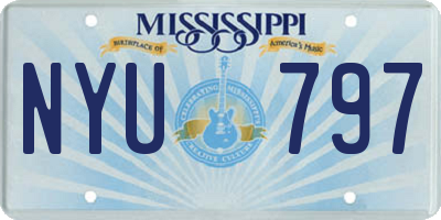 MS license plate NYU797