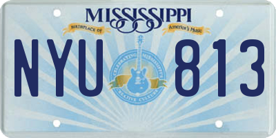 MS license plate NYU813