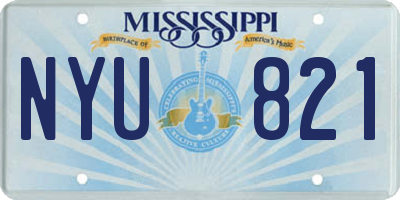 MS license plate NYU821