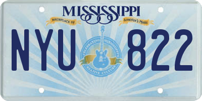 MS license plate NYU822
