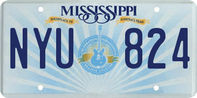 MS license plate NYU824