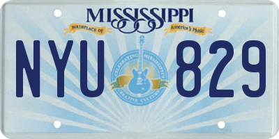 MS license plate NYU829