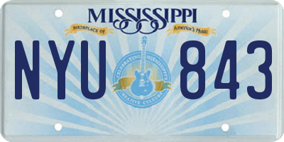 MS license plate NYU843