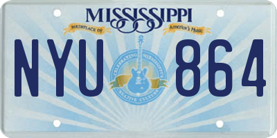 MS license plate NYU864