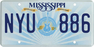 MS license plate NYU886
