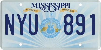 MS license plate NYU891