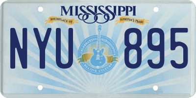 MS license plate NYU895