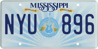 MS license plate NYU896