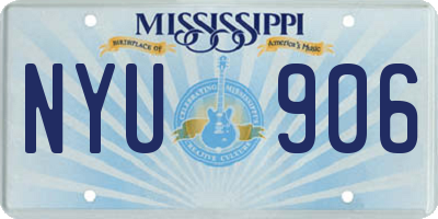MS license plate NYU906
