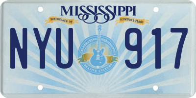 MS license plate NYU917