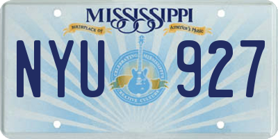 MS license plate NYU927