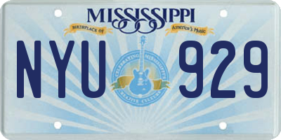 MS license plate NYU929