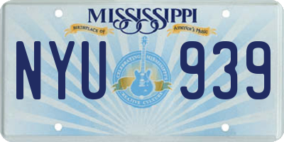 MS license plate NYU939