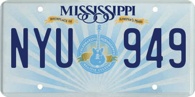 MS license plate NYU949