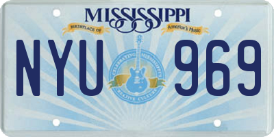 MS license plate NYU969
