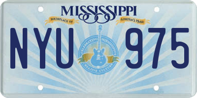 MS license plate NYU975