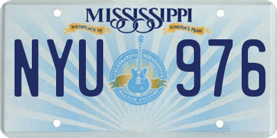 MS license plate NYU976