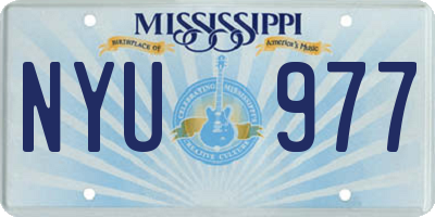 MS license plate NYU977
