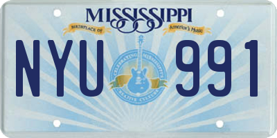 MS license plate NYU991