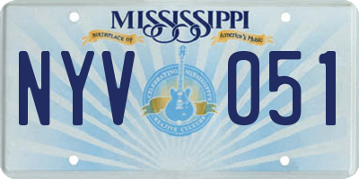 MS license plate NYV051
