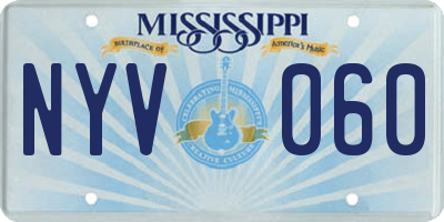 MS license plate NYV060