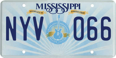 MS license plate NYV066