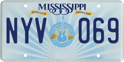 MS license plate NYV069