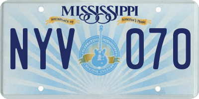 MS license plate NYV070