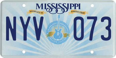 MS license plate NYV073