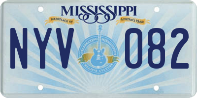 MS license plate NYV082