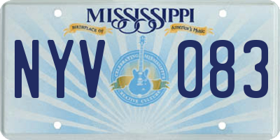MS license plate NYV083