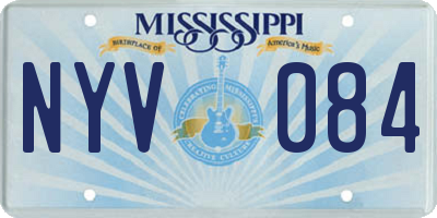 MS license plate NYV084