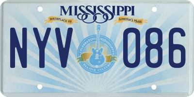 MS license plate NYV086