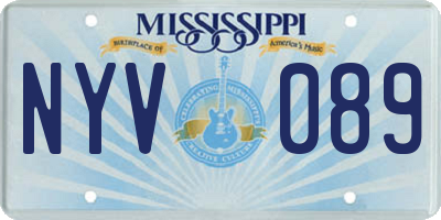 MS license plate NYV089