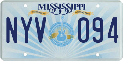 MS license plate NYV094