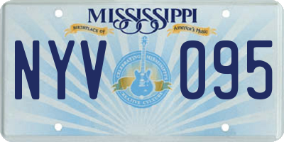 MS license plate NYV095
